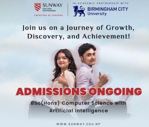 Admissions open in the best AI college in Nepal