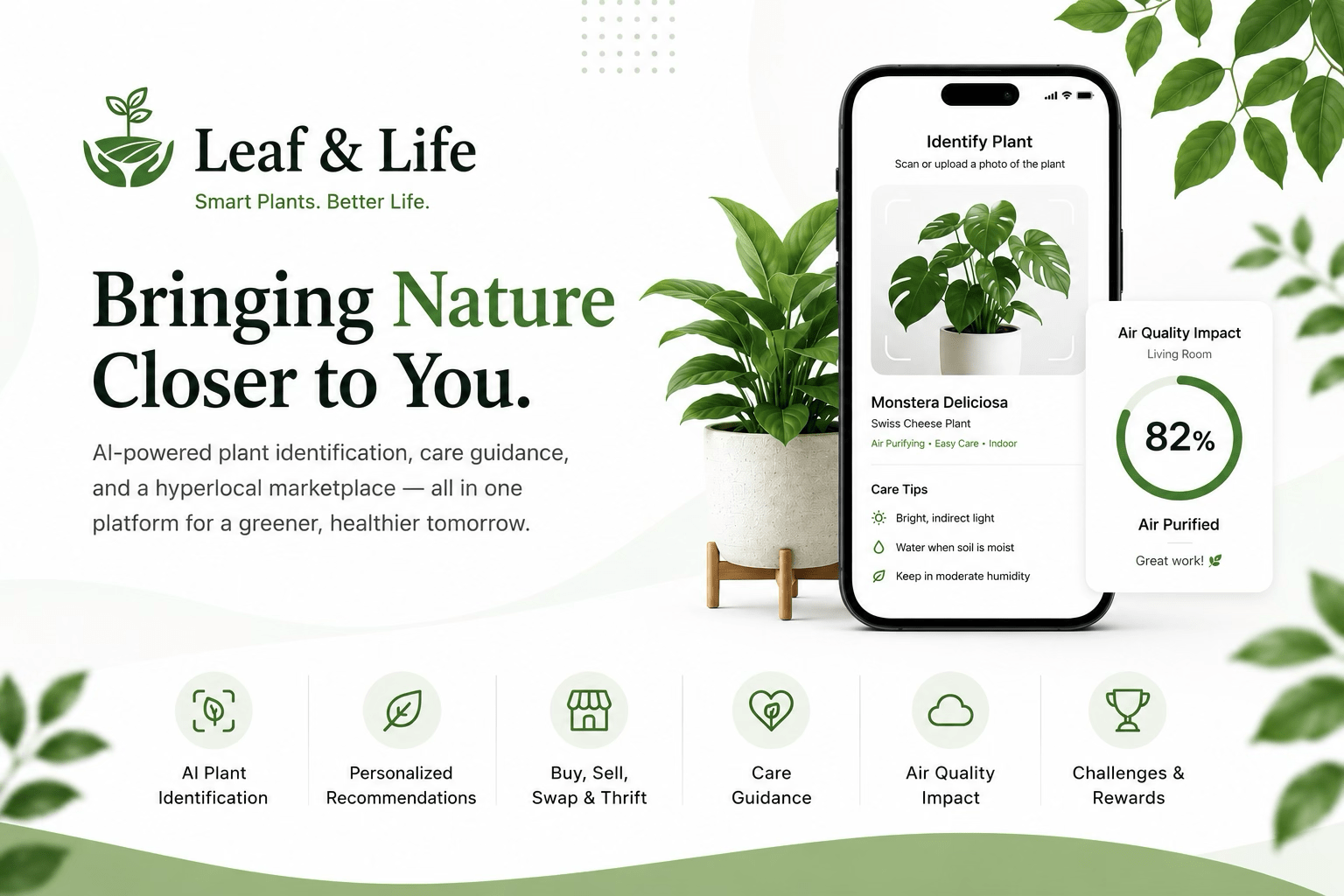 AI-Based Smart Plant Recommendation and Exchange Platform